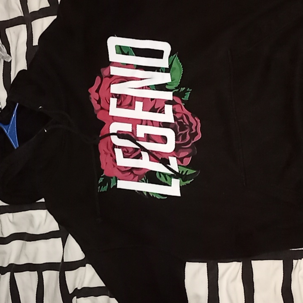 LEGEND oversized Hoodie w roses